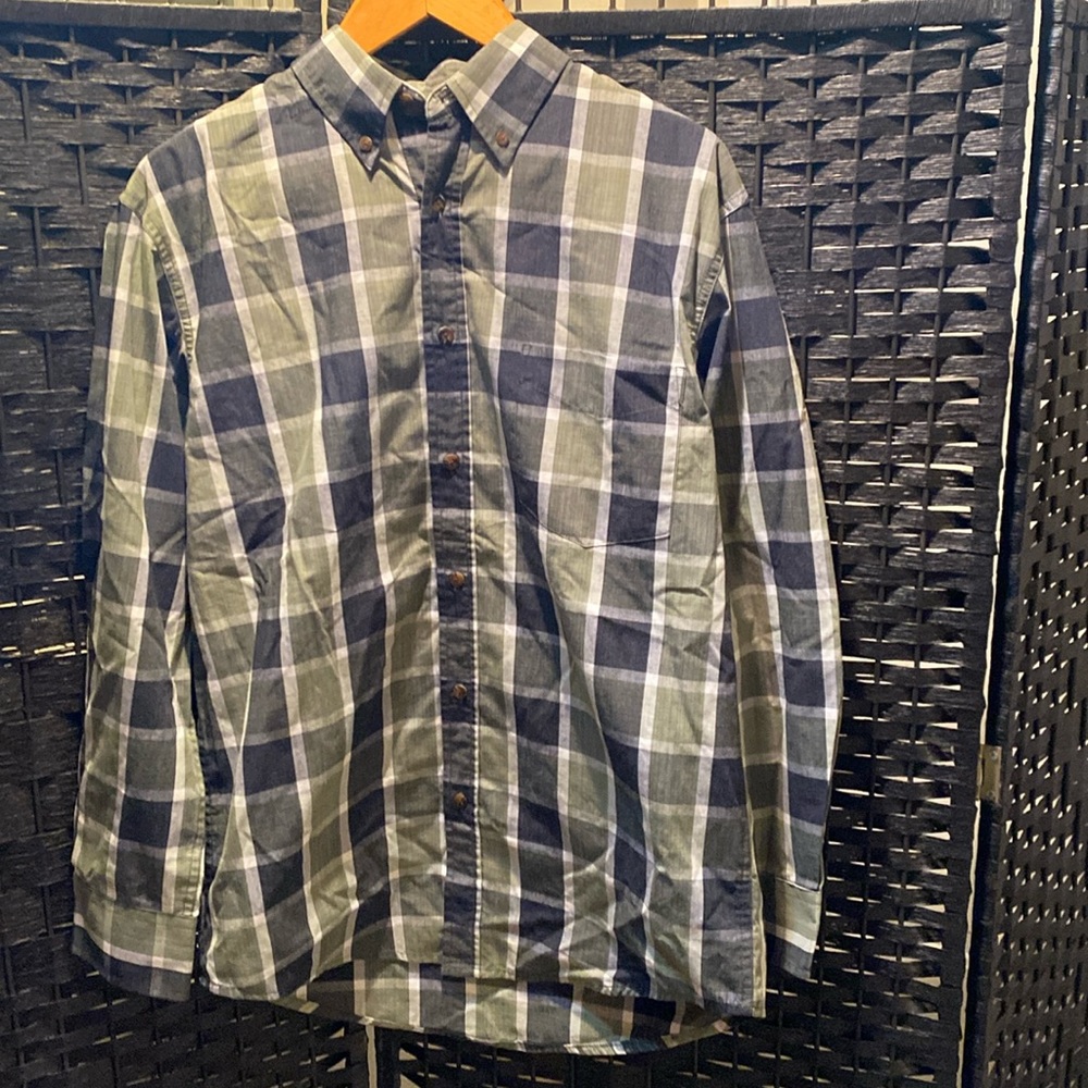 Haggar Men’s Long Sleeve Button Down Shirt Size Small